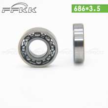 Supply of miniature bearings. Bearings. Casters. Wheels. Hardware tools. 686 open type 6 * 13 * 3.5 bearing steel high carbon steel Zhejiang Cixi factory direct supply