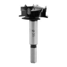 Three-blade woodworking hole opener 35mm hole opener woodworking alloy drill bit wood tabletop hole punching tool plastic hole punch hinge hinge hole punch