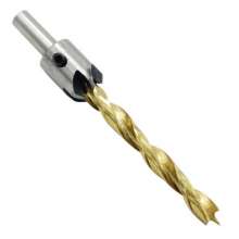 Woodworking three-point drill bit, countersink drill bit, hole chamfer drill bit, round drill bit, wood board punch bit, multi-functional twist drill, titanium plated drill bit