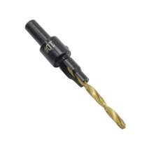 Titanium-plated twist drills, countersink drill bits, countersunk head drill bits, screw drill bits, woodworking hole drill screw tap bits, drill bit round shank, 5-piece set bit