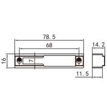 Factory direct door and window hardware accessories / broken bridge aluminum door and window lock seat / sliding door sliding window screen slot lock PJ-023