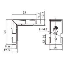 Doors and Windows Hardware Accessories / Sliding Doors and Windows Plastic Nylon Combination Corner Code / 70 Sliding Plastic Parts Plastic Connector PJ-060 、 PJ-061