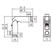 Factory direct door and window hardware accessories / aluminum door and window corner code / right angle die casting connection / die casting corner code / corner code PJ-036