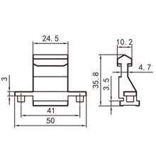 Factory direct door and window hardware accessories / Professional custom processing of door and window accessories / Door and window sliding lock points / Lock points PJ-024