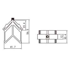Factory direct door and window hardware accessories / high-quality door and window corner code / movable aluminum corner code / aluminum alloy profile corner code PJ-049