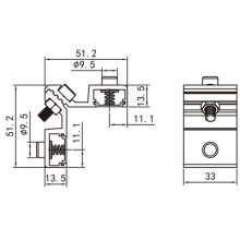 Factory direct door and window hardware accessories / high-quality aluminum alloy door and window corner code / conventional one-piece aluminum corner code / PJ-046