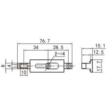 Factory direct zinc alloy lock seat / advanced sliding door lock seat / glass sliding door lock buckle / lock seat lock buckle PJ-004