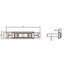 Door and window accessories T-shaped connector / Casement window T-shaped connector / Zinc alloy T-piece / Zinc alloy T-lock PJ-079