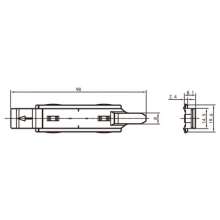 Off-the-shelf latch locking point / new casement window latch locking point / casement window latch / latch connector PJ-077