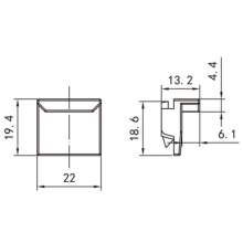 Off-the-shelf door and window lock seat / powder-coated pearl lock lock / casement window lock seat / standard European standard lock seat PJ-001