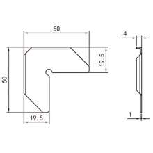 Factory direct door and window hardware accessories / swing door and window group corner piece screen window group corner piece / corner code group corner piece PJ-052
