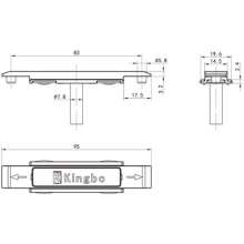 Factory direct door and window T-piece / sliding door and window T-piece / zinc alloy T-shaped connector / T-shaped connector PJ-003 (