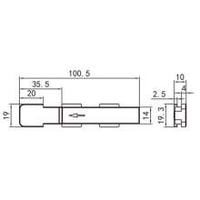 Latches for doors and windows / Swing doors and windows / Thick zinc alloy bolts / Zinc alloy bolts / World bolts PJ-018B, PJ-018S