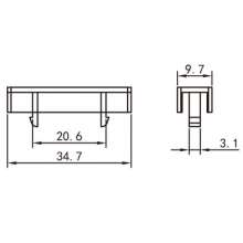 Factory direct door and window accessories / plastic parts / waterproof cover PJ-015B