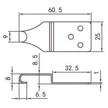 Factory direct door and window hardware accessories / aluminum alloy door and window lock hook / sliding window lock hook / crescent lock lock hook