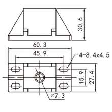 Factory direct door and window hardware accessories / luxury aluminum alloy door and window accessories / 95 sliding series plastic parts PJ-069
