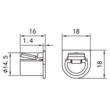 Factory direct door and window accessories / Supply door and window accessories / 95 sliding plastic parts / hidden drainage cover PJ-073
