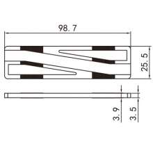 Factory direct door and window hardware accessories / sliding series plastic parts / windproof block PJ-067