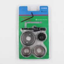 M42 Bimetal Hole Opener Set Woodworking Hole Opener Gypsum Board Hole Opener PVC Plastic Drilling Tool Downlight Punch 6PC Hole Opener
