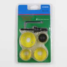 M42 Bimetal Hole Opener Set Woodworking Hole Opener Gypsum Board Hole Opener PVC Plastic Drilling Tool Downlight Punch 6PC Hole Opener