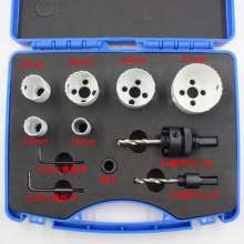M42 Bimetal Hole Opener Pitch Set Gypsum Board Hole Opener PVC Hole Opener Plastic Hole Opener Downlight Hole Opener Woodworking Hole Opener Set 9PC Hole Opener Set