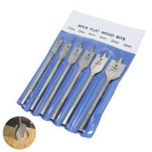 Woodworking flat drill three-point drill bit woodworking drill bit woodworking hole puncher set hexagon shank bit wood drilling tool 10-25mm drill bit