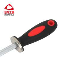 Factory direct professional wholesale sharpening stick double color plastic handle sharpening stick sharpening stick durable durable card installation