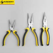 Aobang tool 8 inch banana handle boxed needle nose pliers Manually twist the wire 6 inch toad handle needle nose pliers diagonal nose pliers