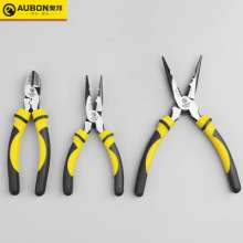 Factory wholesale Aubon chrome vanadium steel labor-saving needle nose pliers diagonal nose pliers manual multifunctional 6 inch 8 inch needle nose pliers