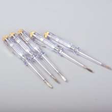 Aobang tool transparent handle screwdriver type test pen single use electric pen 100-500v neon tube type test pen