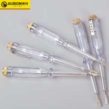 Aobang tool transparent handle screwdriver type test pen single use electric pen 100-500v neon tube type test pen
