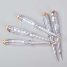 Aobang tool transparent handle screwdriver type test pen single use electric pen 100-500v neon tube type test pen