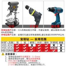 Straight Groove Spiral Groove Step Drill Triangle Shank Step Drill Bit High Speed Steel M35 Cobalt Titanium Plated Pagoda Drill