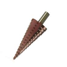 Straight Groove Spiral Groove Step Drill Triangle Shank Step Drill Bit High Speed Steel M35 Cobalt Titanium Plated Pagoda Drill