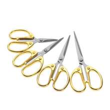 Gold carving Zinc alloy handle scissors Stationery scissors Office scissors Stainless steel stationery scissors Student scissors Children scissors Ribbon cutting scissors Multifunctional scissors