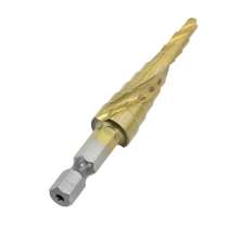 Pagoda drill bit Ladder drill 3PC stepped pagoda drill Hexagon shank drill bit Spiral drill bit   Groove step drill, multi-size drill bit, multi-functional hole opener, reaming drill set