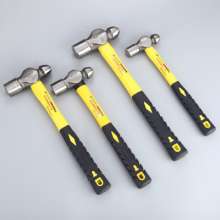 Round head hammer factory wholesale 1p round head hammer wooden handle 2p fiber handle round head hammer iron hammer