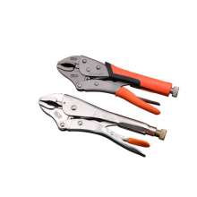 Kapusi Japanese industrial-grade pliers. Pliers. Vigorous pliers. Round mouth sleeve rubber light handle labor-saving pliers 10 inch round mouth welding clamping pliers