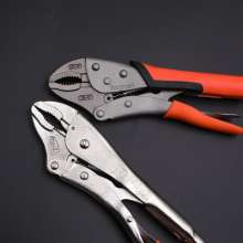 Kapusi Japanese industrial-grade pliers. Pliers. Vigorous pliers. Round mouth sleeve rubber light handle labor-saving pliers 10 inch round mouth welding clamping pliers