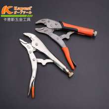 Kapusi Japanese industrial-grade pliers. Pliers. Vigorous pliers. Round mouth sleeve rubber light handle labor-saving pliers 10 inch round mouth welding clamping pliers