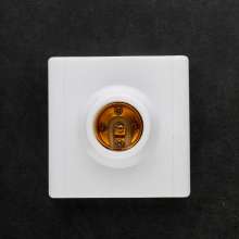 E27 ceramic lamp holder 86 square screw lamp holder lamp holder household industrial plastic flat lamp holder