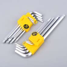 Factory direct sales Hexagon 9 piece set long and long ball head Hexagon wrench set Hexagon set wrench