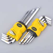 Factory direct sales Hexagon 9 piece set long and long ball head Hexagon wrench set Hexagon set wrench