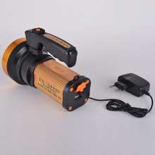 LED flashlight. Searchlight. Portable glare light. Lithium battery rechargeable flashlight led searchlight emergency light outdoor