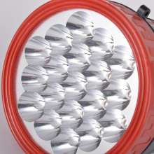 High-quality LED digital searchlight. Rechargeable portable lamp. Powerful searchlight. Flashlight. Emergency light outdoor lighting