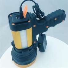 King's light gun type hand-held searchlight. Lamp. Flashlight. Spotlight. Strong light LED rechargeable side light aluminum alloy portable lamp flashlight. Searchlight