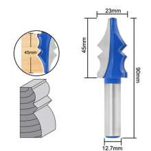 Woodworking milling cutter 1/2 handle handrail cutter Woodworking trimming cutter Tenoning cutter bevel tooth panel cutter slotting carving tool Woodworking milling cutter