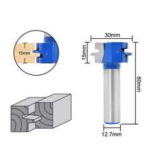 Woodworking milling cutter 1/2 handle handrail cutter Woodworking trimming cutter Tenoning cutter bevel tooth panel cutter slotting carving tool Woodworking milling cutter