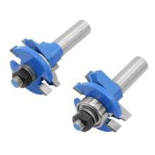 Woodworking milling cutter 3 piece set Huxi tenon joint knife Huxi side plate cutter Engraving machine cutter head Bakelite milling cutter Patchwork cutter 1/2 shank cutter head