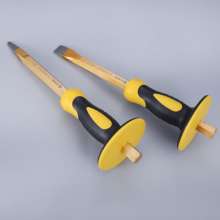 Flat chisel Factory wholesale 6 piece steel chisel set 300mm steel chisel plastic handle tip chisel flat chisel